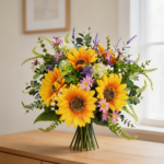 Artificial Sunflowers Bouquet Silk Fake Flowers